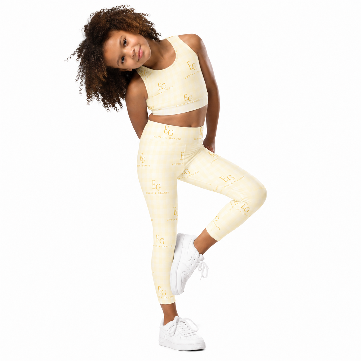 sunshine yellow kid's leggings