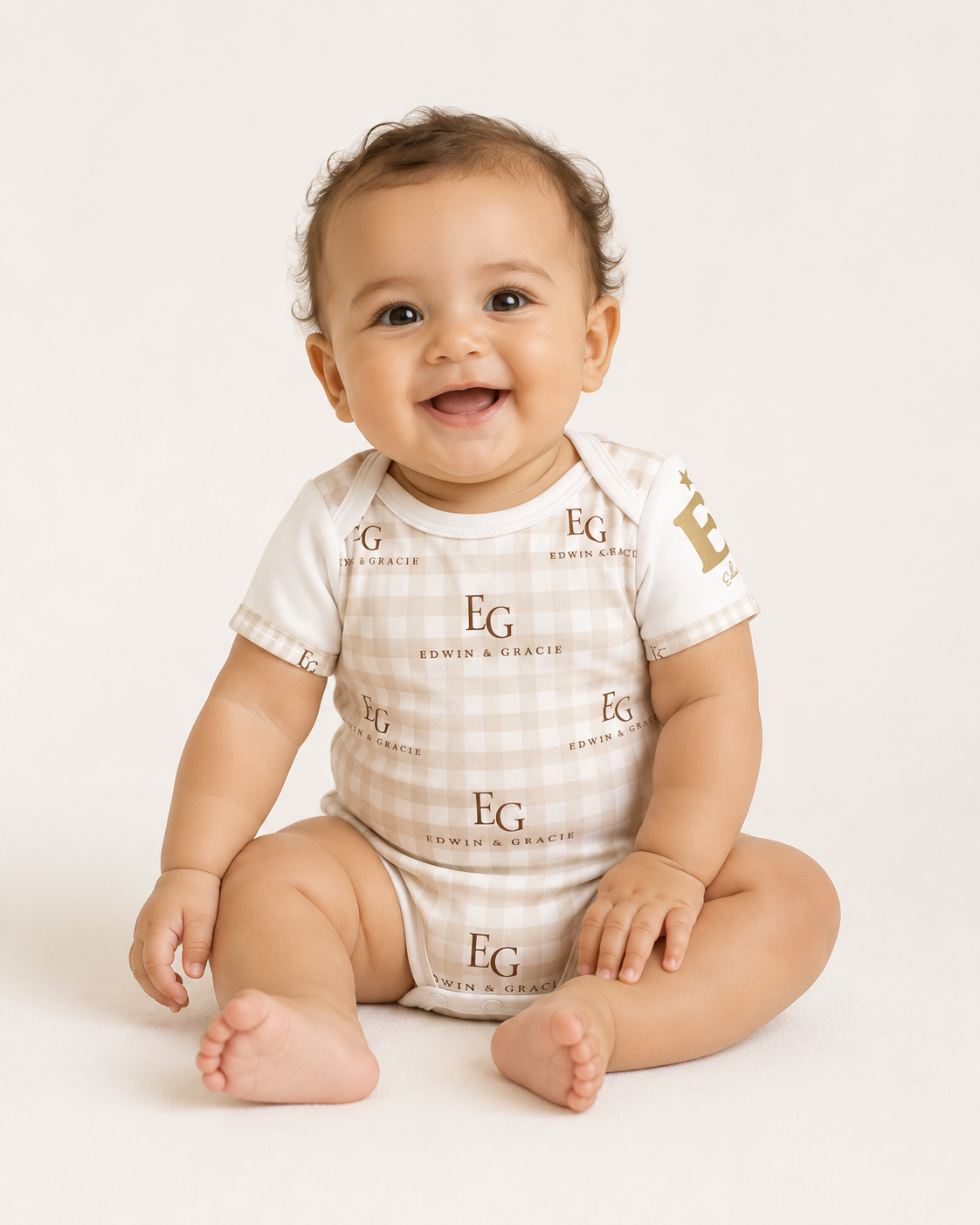 Baby brown bear onesie unisex