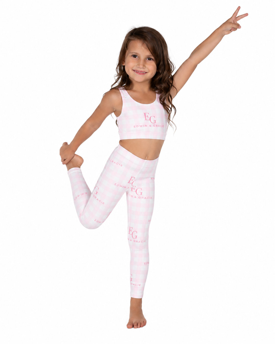Pretty face pink Kid's Leggings