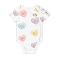 The candy hearts baby onesie