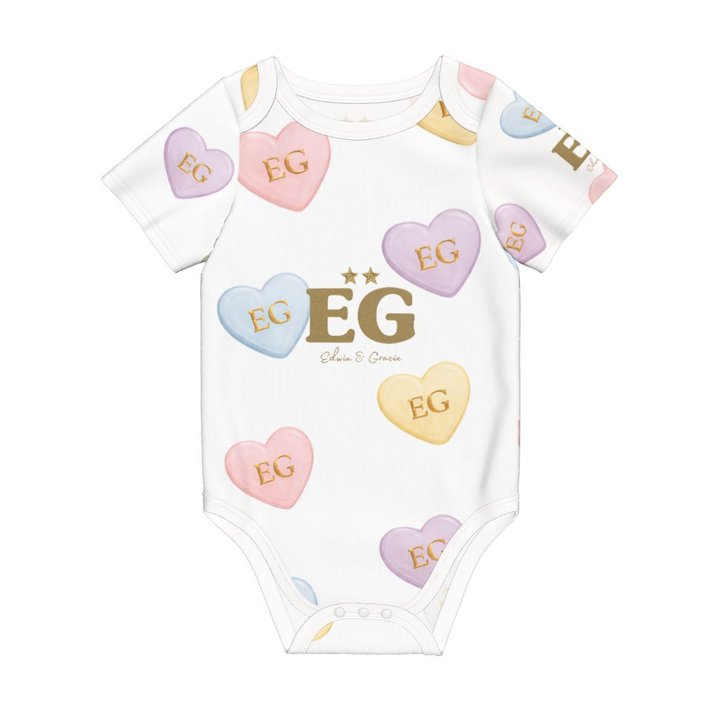 Candy Hearts onesie