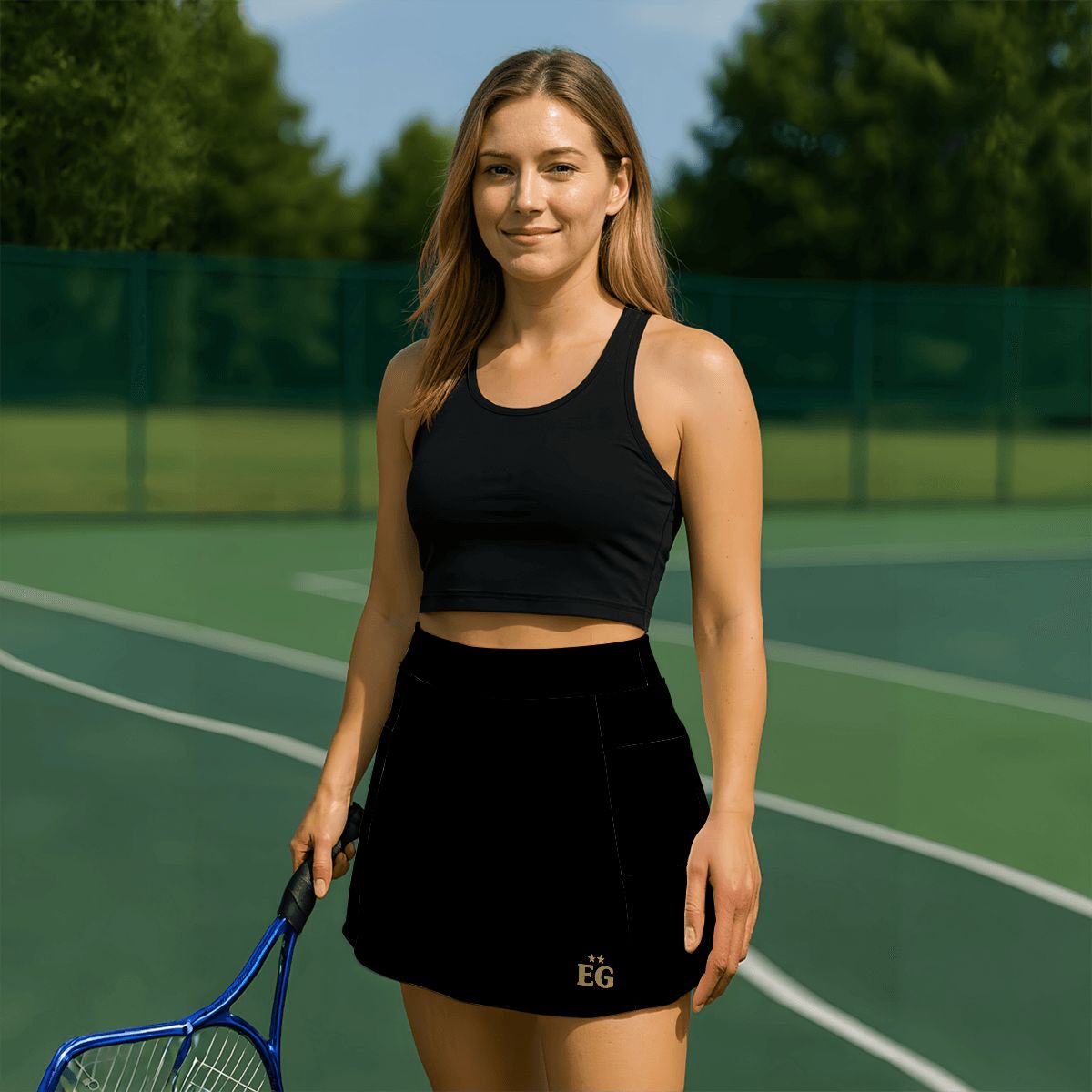 The black panther Women's Tennis Skort