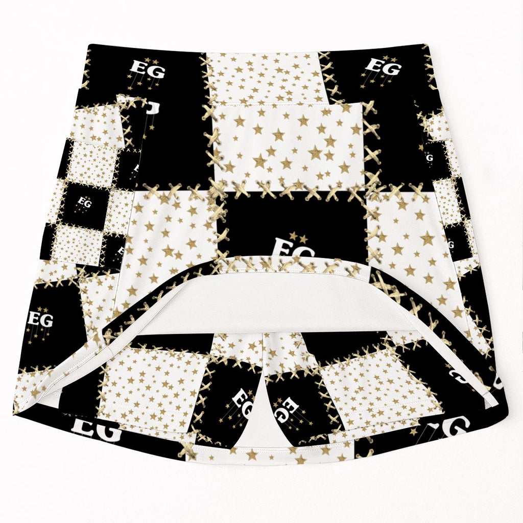 The quilted star Tennis Skort with Pockets