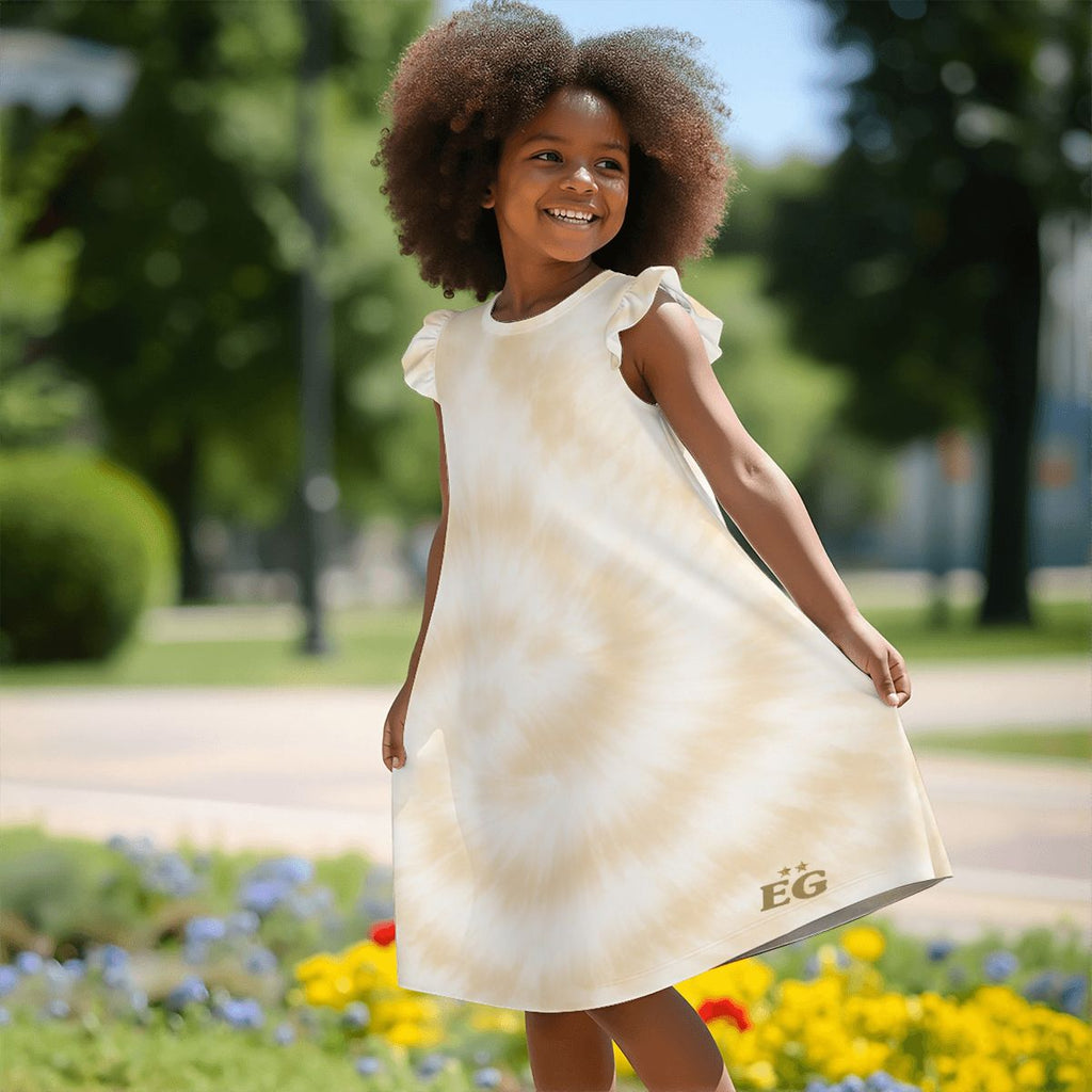 The summer sands girl's flutter dress
